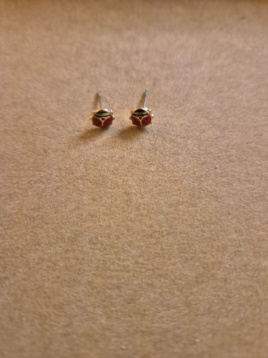 boucle d'oreille "Coccinelle"